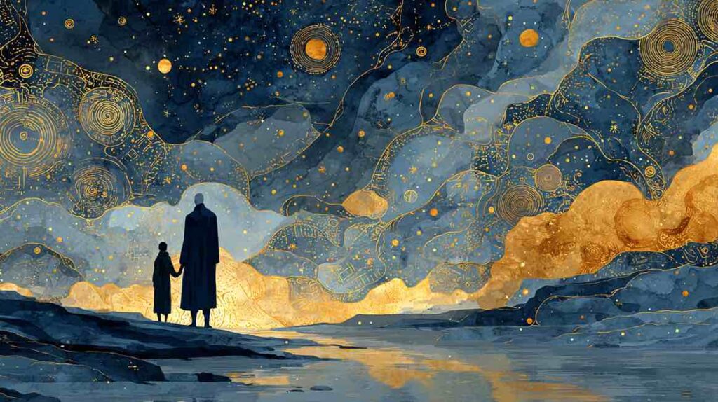 Illustration archétypale de l'enfant intérieur selon la psychologie analytique de Jung